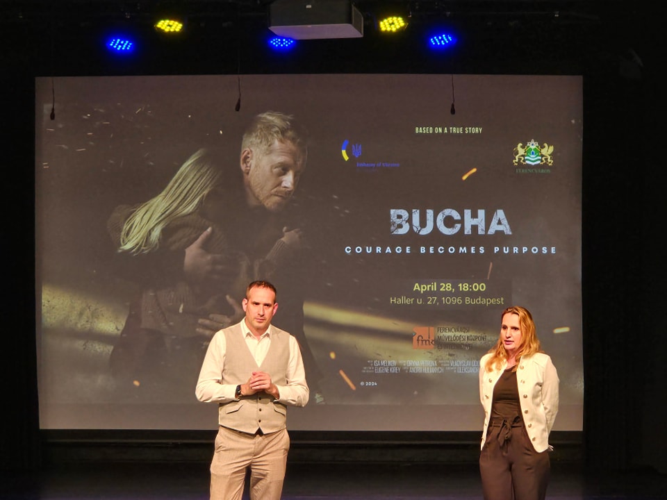 У Будапешті відбувся спецпоказ фільму «Буча» за участі сценариста стрічки